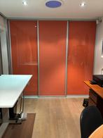 Glas op houten systeem schuifdeuren, Ophalen, 215 cm of meer, Binnendeur, Glas