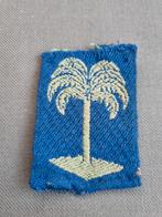 Mouwembleem 2de divisie (palmboom divisie .Brabants weefsel), Ophalen of Verzenden, Landmacht, Nederland, Embleem of Badge