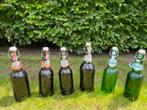 6 grote lege Grolsch flessenLeuk voor decoratie in kantine, Ophalen of Verzenden, Gebruikt