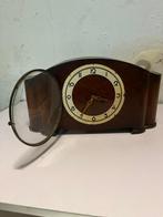 Vintage Houten Schoorsteenklok met Glazen Deksel - Klassiek, Ophalen of Verzenden