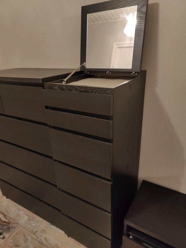 Malm  laden kast met spiegel  nieuw ikea, Huis en Inrichting, Kasten | Secretaires, Nieuw, Ophalen