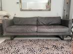 African leather industriële bank leisteen grijs 3.5 zits, Huis en Inrichting, Banken | Sofa's en Chaises Longues, Ophalen, Zo goed als nieuw
