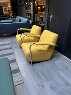 Leolux Scylla fauteuils ploegstof Monza, Huis en Inrichting, Fauteuils, Verzenden, 75 tot 100 cm, Metaal, 50 tot 75 cm