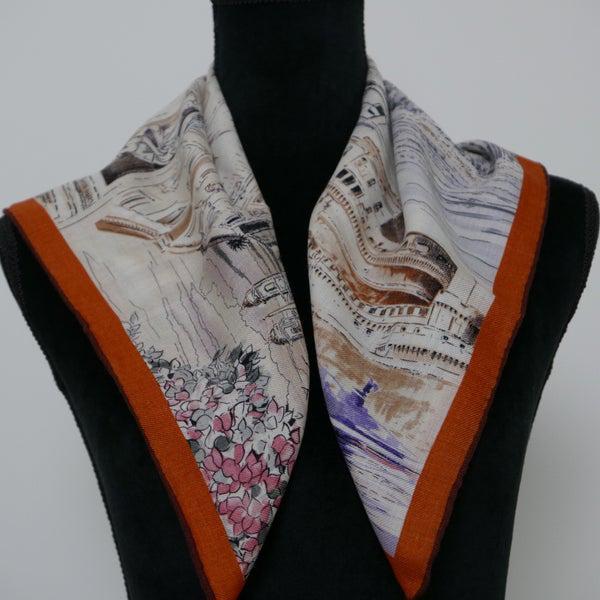 Zijde met wollen sjaal, Kleding | Dames, Mutsen, Sjaals en Handschoenen, Nieuw, Sjaal, Ophalen of Verzenden