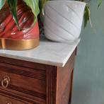 Lucky Vintage Antiek Frans Nachtkastje met Marmer Blad, Ophalen