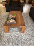 Massief Notenhouten Salontafel, Huis en Inrichting, Tafels | Salontafels, Ophalen, Gebruikt, 100 tot 150 cm, 50 tot 100 cm