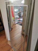 Antieke spiegel zonder lijst, Ophalen, Gebruikt, 100 tot 150 cm, Rechthoekig