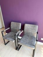 2 eetkamerstoelen grijs, Huis en Inrichting, Ophalen, Zo goed als nieuw, Minder dan 75 cm