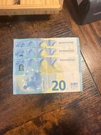 3x 20 euro biljet RR (UNC), Postzegels en Munten, Bankbiljetten | Europa | Eurobiljetten, Setje, 20 euro, Ophalen of Verzenden