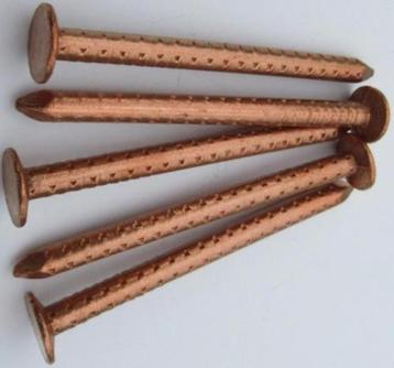 50-200 st rood koperen nagels 2,8 mm dik 35 mm dakkapel beschikbaar voor biedingen