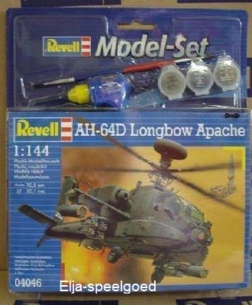 Revell 1:144 AH-64D Longbow Apache 64046 lijm verf modelbouw beschikbaar voor biedingen