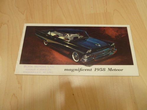 1958 Mercury Meteor Brochure Canada, Boeken, Auto's | Folders en Tijdschriften, Gelezen, Ophalen of Verzenden