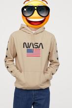 H&M beige NASA hoodie sweater, Verzenden, Beige, Zo goed als nieuw, H&M