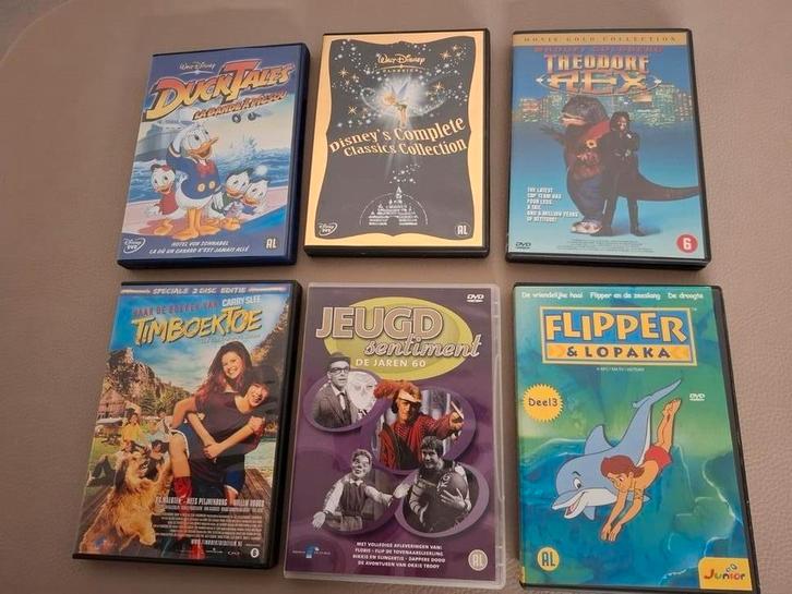 DVD Kinderfilms - Flipper, Ducktales, Timboektoe & meer!, Cd's en Dvd's, Dvd's | Overige Dvd's, Gebruikt, Alle leeftijden, Ophalen of Verzenden