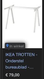 Wit IKEA TROTTEN bureau onderstel - 120CM breed, Huis en Inrichting, Ophalen, Nieuw, Bureau