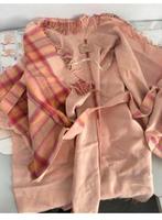 Twinset Milano - Wool poncho franjes wol wollen stof jas, Maat 38/40 (M), Ophalen of Verzenden, Zo goed als nieuw, H