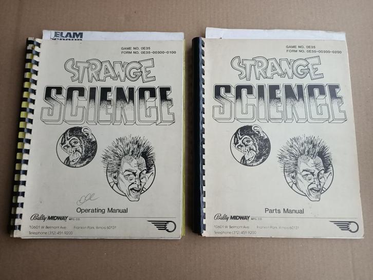 Operation Manual: Bally Strange Science (1987) Flipperkast, Verzamelen, Automaten | Flipperkasten, Gebruikt, Bally, Verzenden