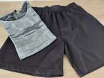 Sportkleding, shirt en short, Maat 38/40 (M), Ophalen of Verzenden, Zo goed als nieuw, Zwart