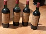 4 Flessen Chau de la Tour Marbuzet 1964, Verzamelen, Wijnen, Gebruikt, Frankrijk, Ophalen of Verzenden, Rode wijn