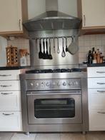 Fornuis RVS met wokbrander en oven, Ophalen, Gebruikt, Overige kleuren, Overige typen