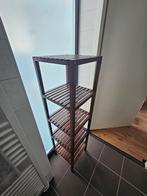 Ikea Muskan/Molger badkamerrek + opbergkruk donkerbruin, Huis en Inrichting, Kasten | Stellingkasten, Ophalen, Zo goed als nieuw