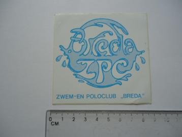 sticker oud Breda ZPC zwemmen zwembad zwem club retro beschikbaar voor biedingen