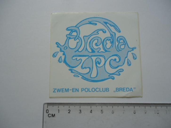 sticker oud Breda ZPC zwemmen zwembad zwem club retro, Verzamelen, Stickers, Zo goed als nieuw, Bedrijf of Vereniging, Verzenden