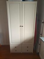 Ikea Hemnes kledingkast wit, Huis en Inrichting, Kasten | Kledingkasten, Ophalen, Gebruikt, 100 tot 150 cm, 150 tot 200 cm