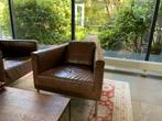 Danca leren fauteuils (2 stuks), Huis en Inrichting, Fauteuils, Ophalen of Verzenden, Gebruikt, Leer, 75 tot 100 cm