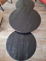 2 Robuuste  ronde salontafels. Ophalen in Elburg., Gebruikt, 50 tot 100 cm, Rond, 50 tot 100 cm