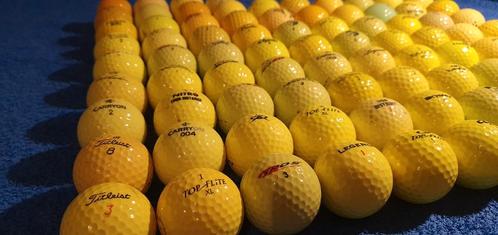 Golfballen mix lakeballs fel geel 84 stuks, Sport en Fitness, Golf, Zo goed als nieuw, Bal(len), Overige merken, Ophalen of Verzenden