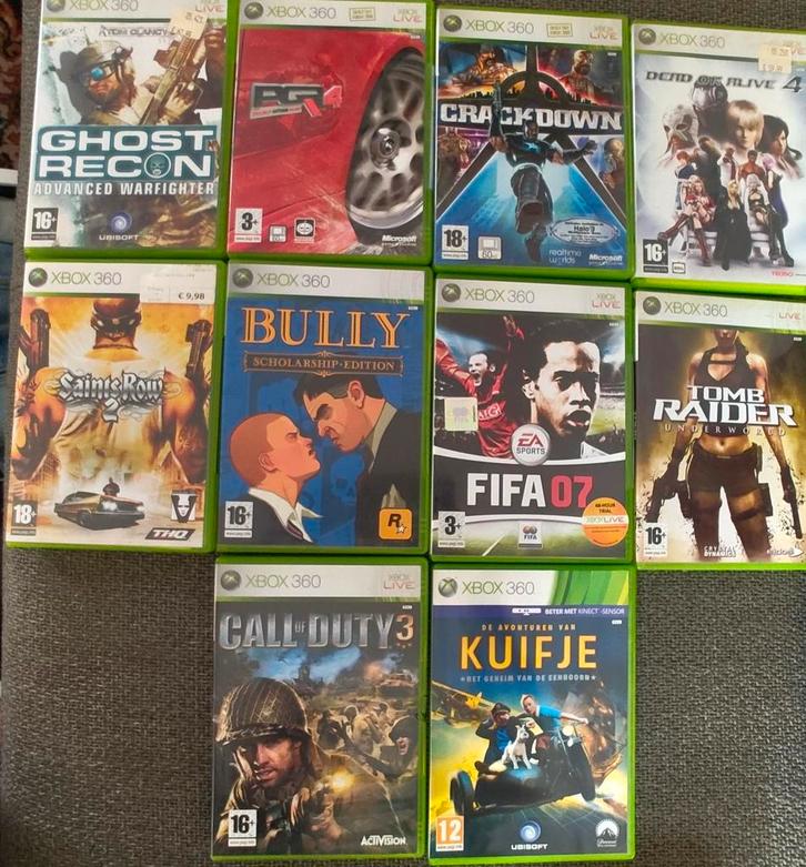 Xbox 360 Spellen Bundle - 10 games, Spelcomputers en Games, Games | Xbox 360, Gebruikt, Overige genres, Vanaf 7 jaar, Ophalen of Verzenden