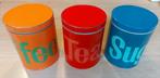 Retro Koffie, Thee en Suiker voorraadbussen, Ophalen of Verzenden, Gebruikt