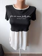 Zwart/ wit shirt, Kleding | Dames, T-shirts, Zwart, Zo goed als nieuw, Korte mouw, Maat 36 (S)