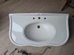 Grote oude wastafel met kranen nette staat 112 cm breed, Ophalen, Gebruikt, Wastafel