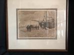 Karel Kok - Skute Trekke KW51, ca. 1900, Antiek en Kunst, Kunst | Etsen en Gravures, Ophalen of Verzenden