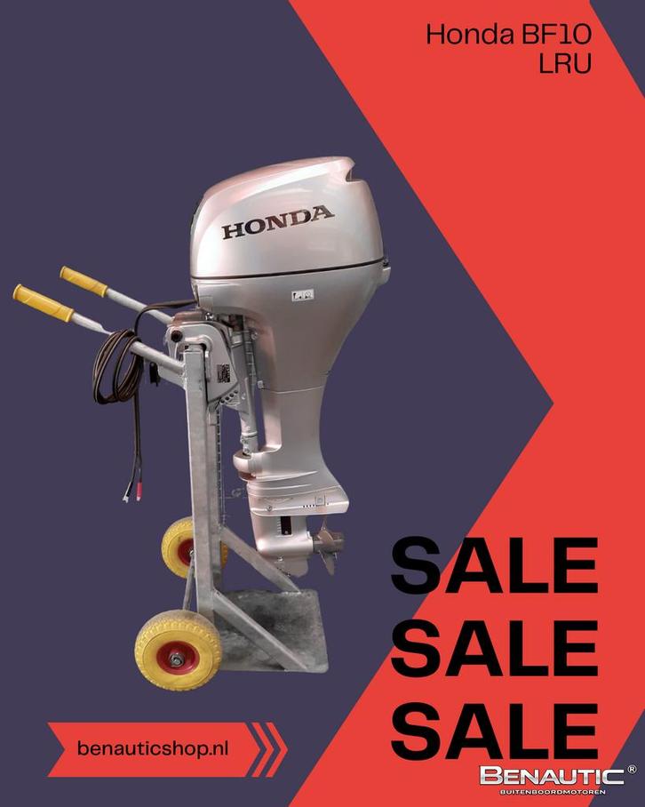 Direct leverbaar! Nieuwe Honda 10pk langstaart BF10 LRU, Watersport en Boten, Buiten- en Binnenboordmotoren, Nieuw