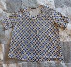 T-shirt Frank Walder Beige Navy Blue en Geel ca Maat 46, Geel, Maat 46/48 (XL) of groter, Ophalen of Verzenden, Zo goed als nieuw