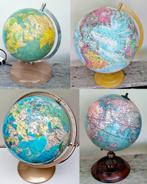 4x Antieke / Oude Globe Aardbol Wereldbol - Zie Omschrijving, Ophalen of Verzenden