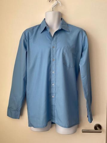 Blauw herenoverhemd, maat 40 Large - Nieuw beschikbaar voor biedingen