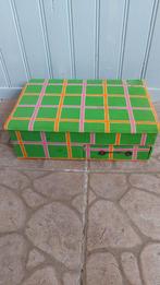 Vintage gevulde stoffen naaidoos uit Frankrijk, Ophalen of Verzenden, Gebruikt, Toebehoren, Overige merken