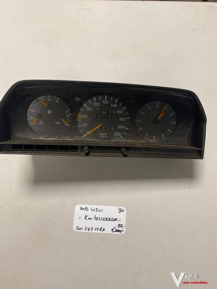 Mercedes W201 1990   Km Tellerklok   201 542 1567, Auto-onderdelen, Dashboard en Schakelaars, Gebruikt, Ophalen of Verzenden