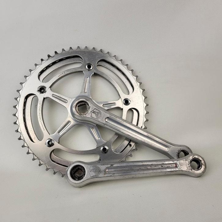 Campagnolo Nuovo Record crankstel 1974, Fietsen en Brommers, Fietsonderdelen, Gebruikt, Racefiets, Crankstel of Pedalen, Ophalen of Verzenden