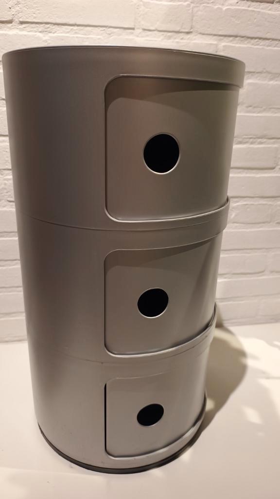 Kartell Componibili 3 - Bijzettafel container nachtkastje, Huis en Inrichting, Kasten | Dressoirs, 25 tot 50 cm, Ophalen of Verzenden