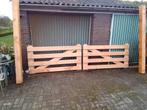 Nieuw landelijk landhek 4 m met 2 palen en beslag, Ophalen, Nieuw, Hout, Tuinhek