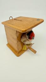 Oud Steiff! Houten huisje waar vogeltje in zit. Zeldzaam!, Antiek en Kunst, Antiek | Speelgoed, Verzenden