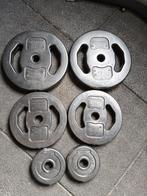 Halterschijven/bodypump set Don Oliver/les miles, Sport en Fitness, Fitnessmaterialen, Ophalen, Zo goed als nieuw