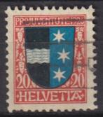 Zwitserland 1925 Pro Juventute wapen, Verzenden, Gestempeld