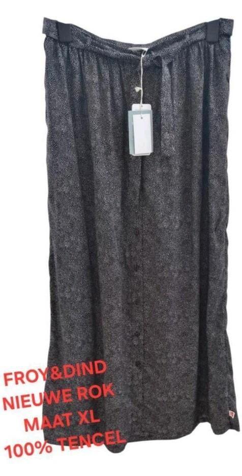✨️FROY&DIND Rok - Maat XL - Nieuw ‼️BUNDELKORTING✨️, Kleding | Dames, Rokken, Nieuw, Maat 46/48 (XL) of groter, Blauw, Onder de knie