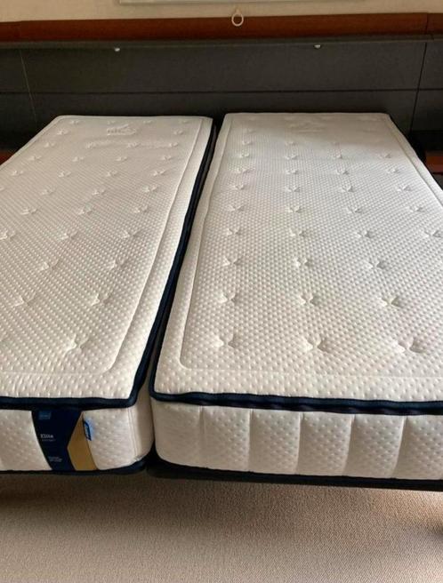 2x Auping Elite 90x200 Mdeium, Huis en Inrichting, Slaapkamer | Matrassen en Bedbodems, Zo goed als nieuw, 90 cm, 200 cm, Tweepersoons